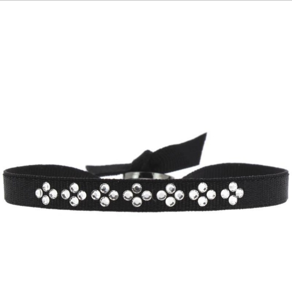 Les Interchangeables Black Swarovski Bracelet Brand New